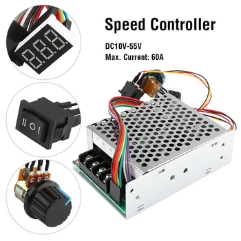 

PWM Speed Control Power Regulator Reversible DC Motor Speed Controller Control Soft Start Shim Regulator Motor Speed Controller