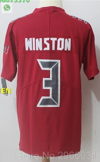 For men А+++ Качественная мужская футболка для взрослых 3 Jameis Winston 13 Mike Evans Tampa Bay - Цвет: For men