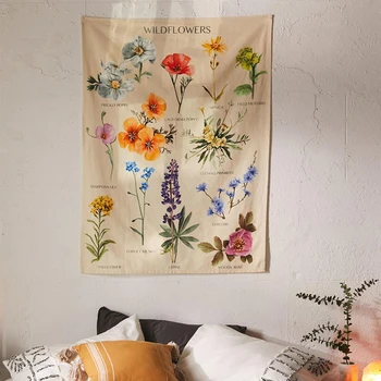 

Wall Hanging Witchcraft Tapestry Boho Decor Wall Tapestry macrame mandala Floral Home Decorative Carpet Blanket Rug van gogh