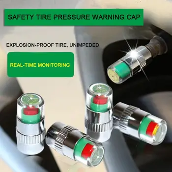 

4PCS Tire Pressure Monitor Valve Stem Caps Car Auto Tire Pressure For Car Tire Pressure Monitor Sensor Car Accessories TXTB1