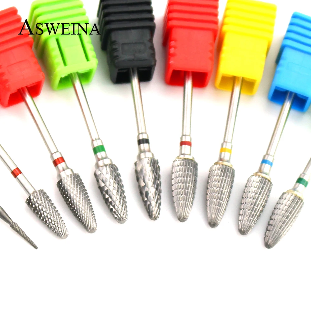 

1pcs Milling Cutter For Manicure Nail Drill Bit Carbide Files Electric Rotary Burr Manicure Machine Accessoies Nail Art Tools