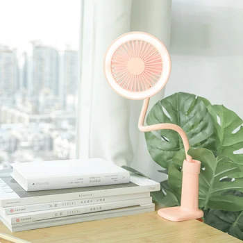 

Portable Mini USB Charging Fan Laptop Computer PC Cooler Shower Clip Cooling Desktop Fans Mini USB Desk Light Lamp Fan