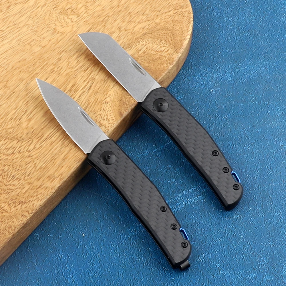 Pocket 0230 folding knife non-slip carbon fiber 20CV blade tactical outdoor camping survival hunting self-defense tool knife 3