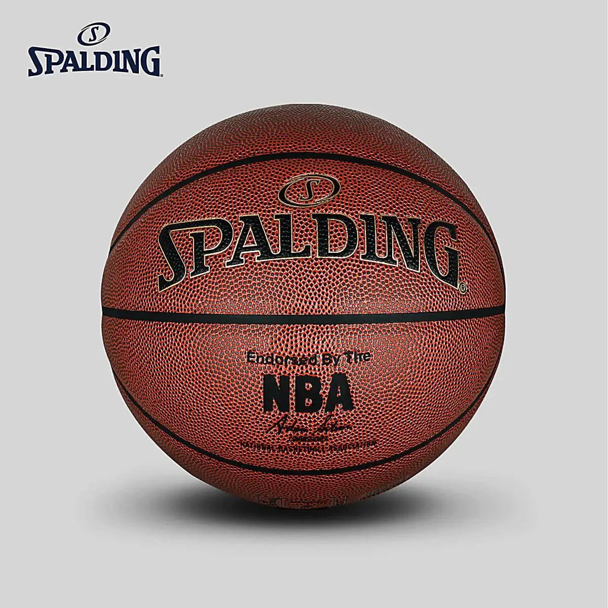 SPALDING NBA Золотой Классический шероховатой поверхности мужской баскетбольный матч Крытый Открытый общий размер 7 PU материал 76-014Y