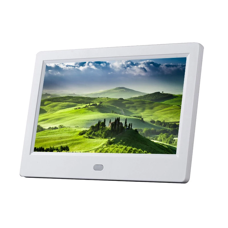 

7 inch Digital Picture 16:9 Frame Photo/Music/Video Player/Calendar/Clock/Auto-On/Off Timer, Advertising Player with Remote