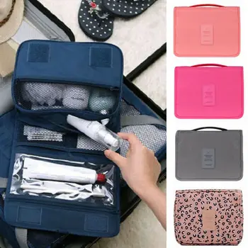 

5 Colors Travel Packing Organizers Makeup Cosmetic Toiletry Case Wash Organizer Storage Pouch Hanging Bag Travel Accessories