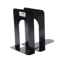 Simple Style Metal Bookends Iron Support Holder Nonskid Desk Stands For Books