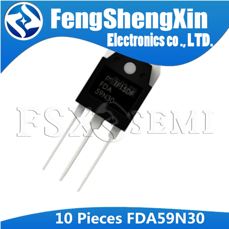 10pcs/lot FDA59N30 59N30 MOSFET N-CH 300V 59A TO-3P Best Quality