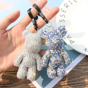 

Set Auger Gloomy Bear Doll Keychains South Korean Hot Style Key Chain Fashion Trend Girl's Bag Pendant Key Ring