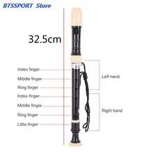 8 Holes Adjustable ABS  Clarinet Soprano Recorder Flute Musical Instrument + Cleaning Rod Piccolos Accessory