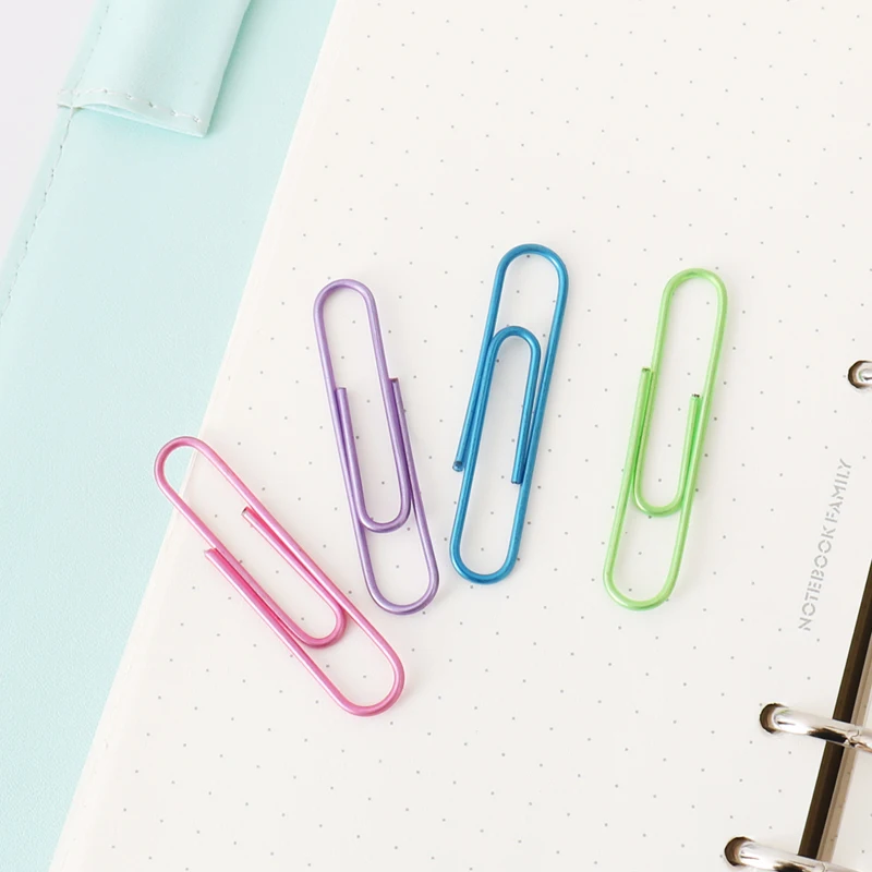 Paper Clips 80pcs/set for Notes Classified Student Stationery School Office Supplies
