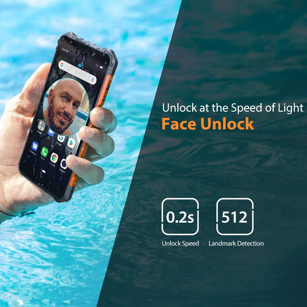 Ulefone Armor X5 прочный смартфон Android 9,0 Восьмиядерный Helio P23 NFC IP68 3 ГБ 32 ГБ 5000 мАч 4G мобильный телефон разблокировка лица