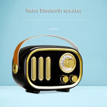 

Retro New Design Enhanced Personal Wireless Bluetooth Speaker Portable Vintage Speaker FM Radio Support TF Card JR Deals