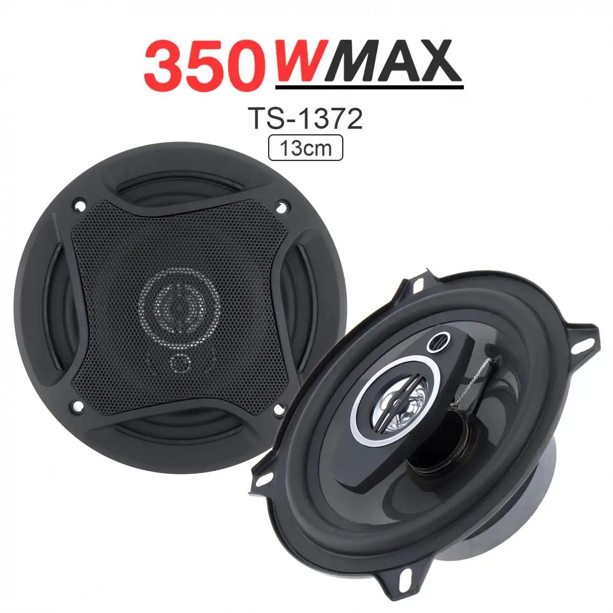

2Pcs 5 Inch 13cm 350W Car Coaxial Auto Audio Music Stereo Full Range Frequency Hifi Speakers Non-destructive Installation New