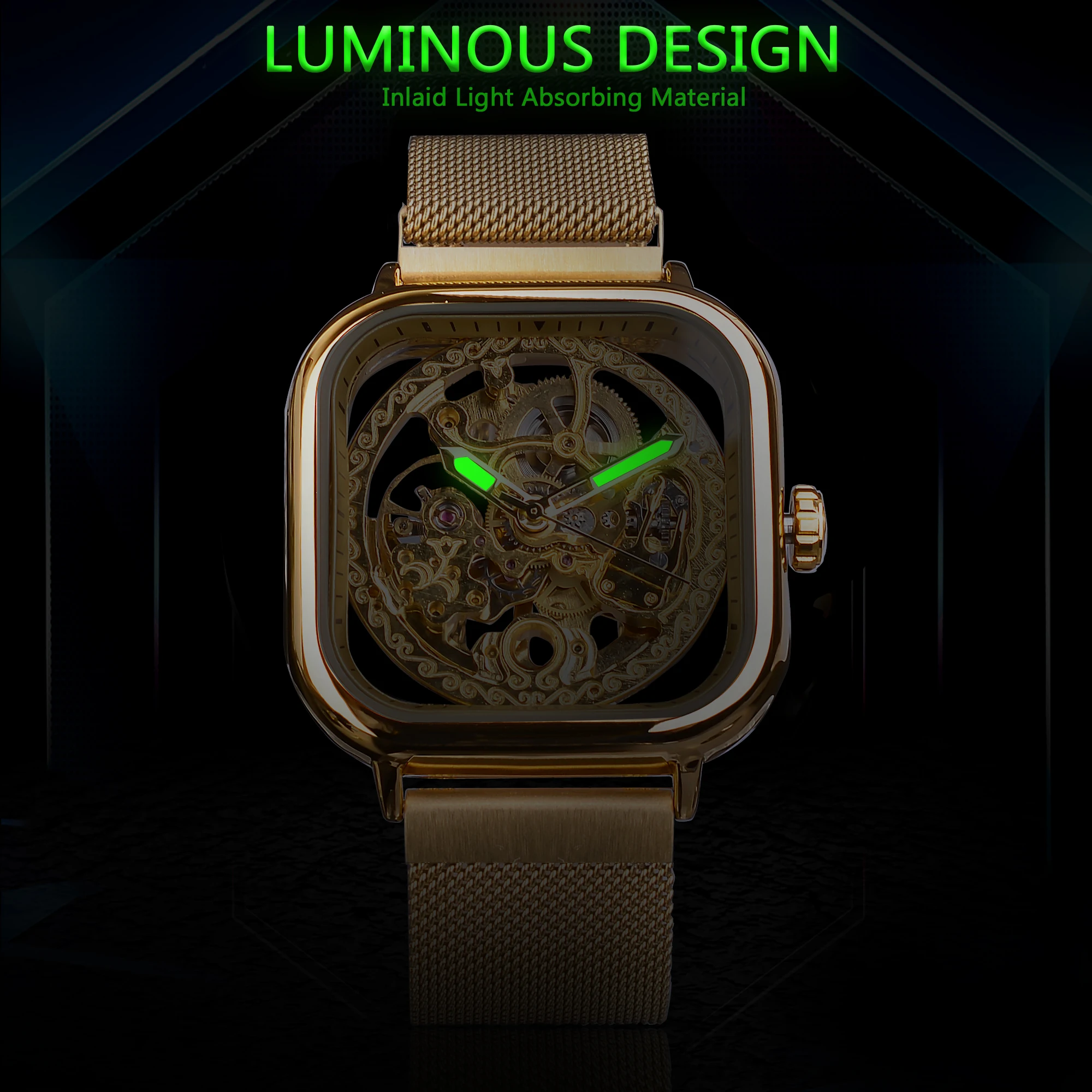 Forsining Men Mechanical Watches Automatic Self-Wind