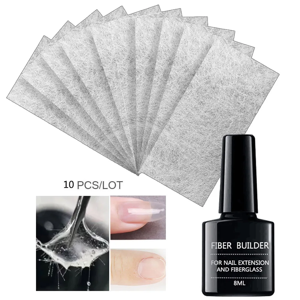 10 шт. гель для наращивания ногтей из стекловолокна|Гель ногтей| |