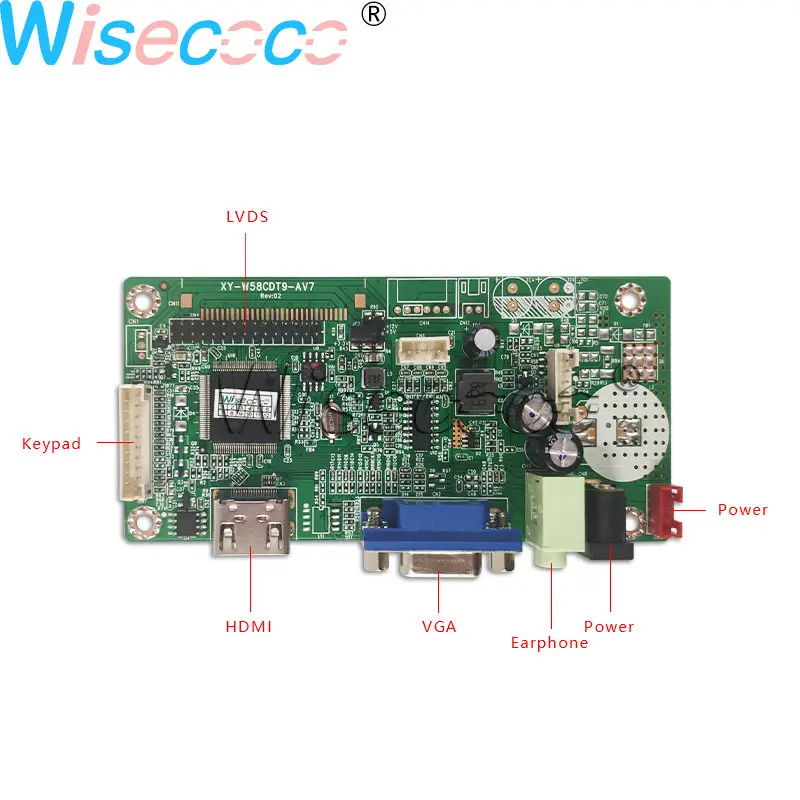 Wisecoco 15 дюймов 1024*768 ips TFT ЖК-экран панель LVDS с HDMI VGA контроллер драйвер платы M150GNN2 R1 R2 R3