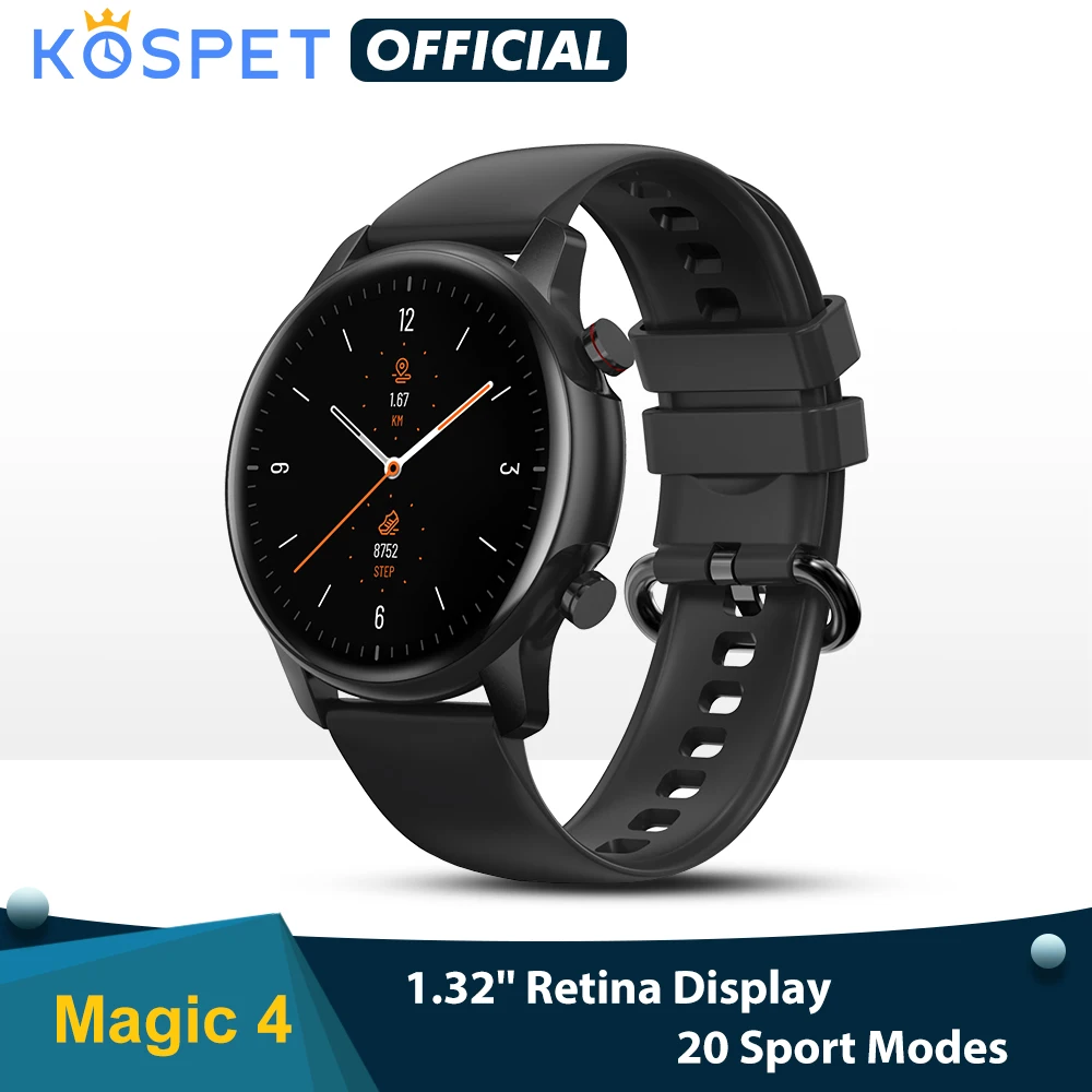 KOSPET 2021 Magic 4 Women Lovely Smartwatch 1.32 5ATM Waterproof built in Men Smart Sleep Monitoring for Android iOS Phone Смарт-часы