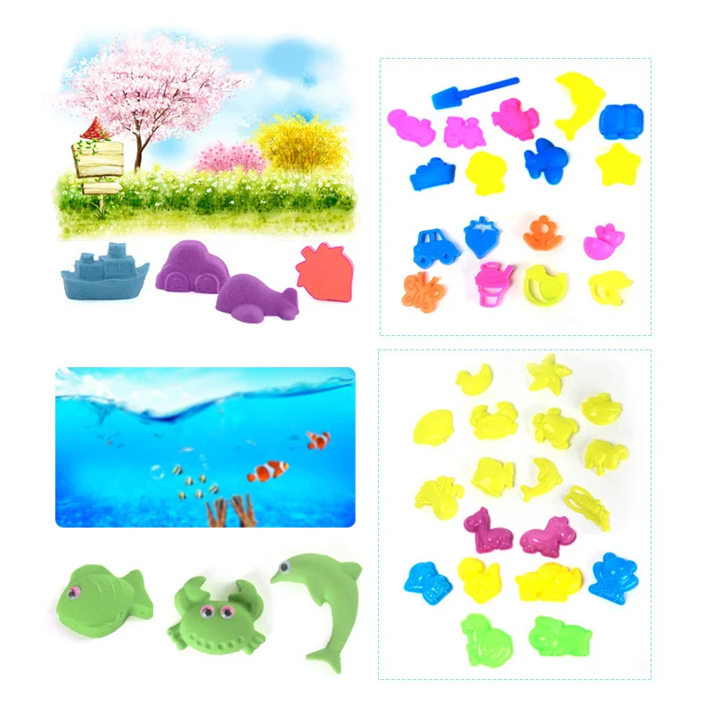 DIY Slimes Play Dough Mould Tools Sets Plasticine Modeling Soft Clay Kits Cutters Molds Educational toys Clay tools for Children play dough tools slime kit modelling clay