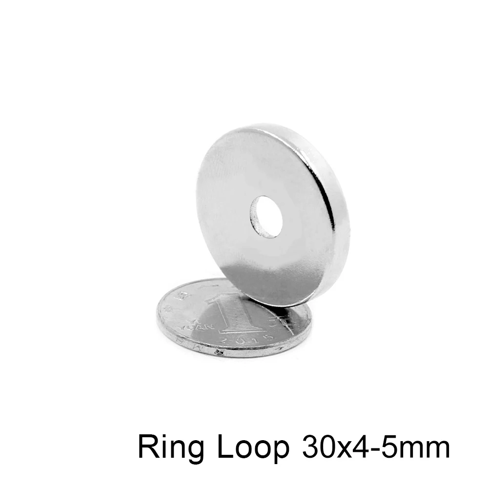 2 ~ 20 Pz 30X4-5 Magneti Ad Anello Ad Anello Disco 30X4Mm Foro 5Mm Magneti In Terre Rare 30X4-5Mm Magneti Rotondi Fai Da Te 30*4-5 N35