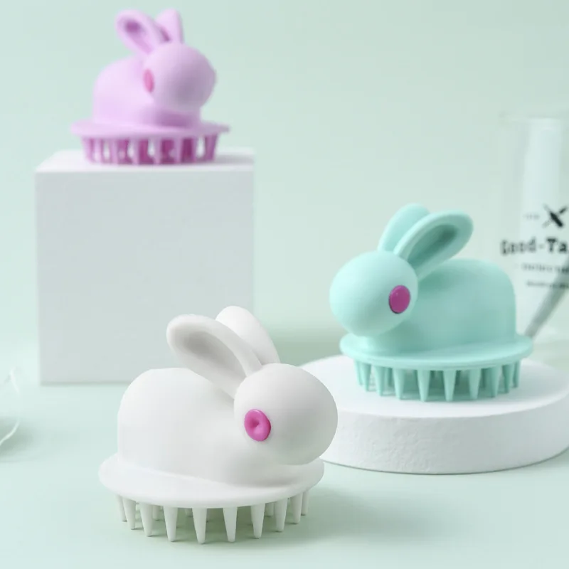 Baby Bath Brush cute Rabbit Shampoo Massage Brush Hairdressing Supplies Baby Shampoo Comb Massage hair brush comb,baby hair comb