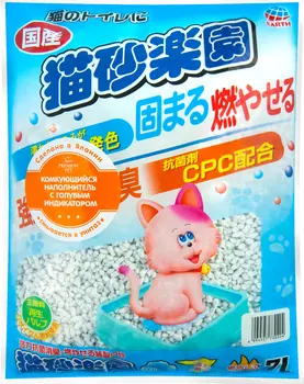 

PREMIUM PET JAPAN filler lumps Premium Pet Japan Pulp and polymer with a blue indicator for the cat toilet