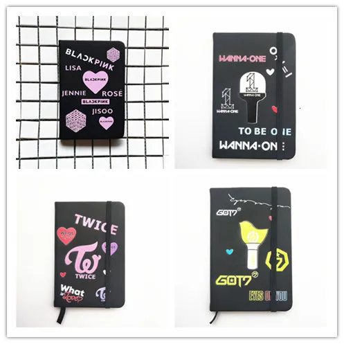 

Blackpink Twice Got7 Wanna One Seventeen Notebook Pu School Supplies Notebook Cartoon Pocketbook Note Pads Gift Kpop New K-pop