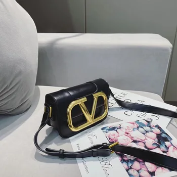 

Real Leather Small Square Crossbody Bag for Women Single Shoulder Messenger Bag Ladies Evening Party Purses and Handbags Channel