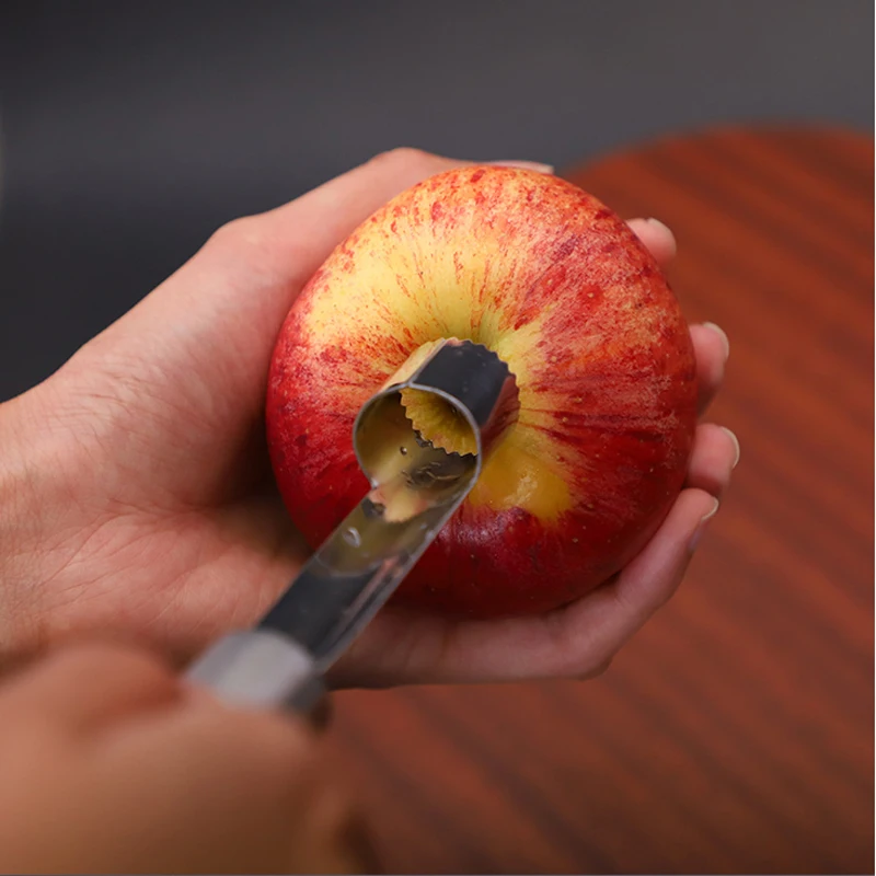 Stainless Steel Apple Corer Fruit Seed Core Remover Pear Apple Corer Knife Easy Twist Fruit Pitter Fruit Tools Kitchen Gadgets (6)