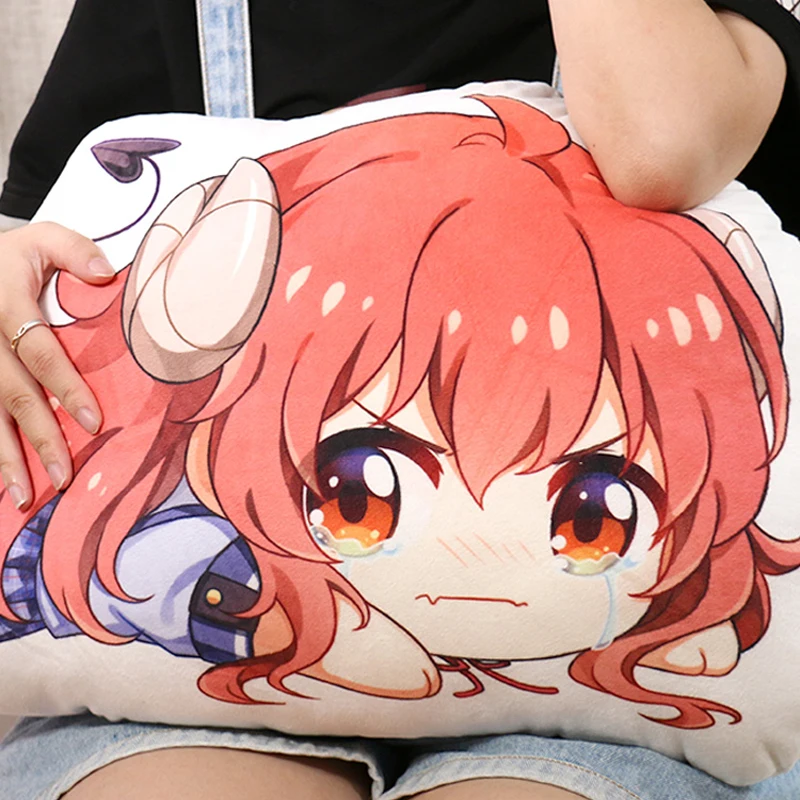 Anime Machikado Mazoku Yuko Yoshida Double-sided Plush Doll Cartoon Cosplay Cute Throw Pillow Gift Cushion