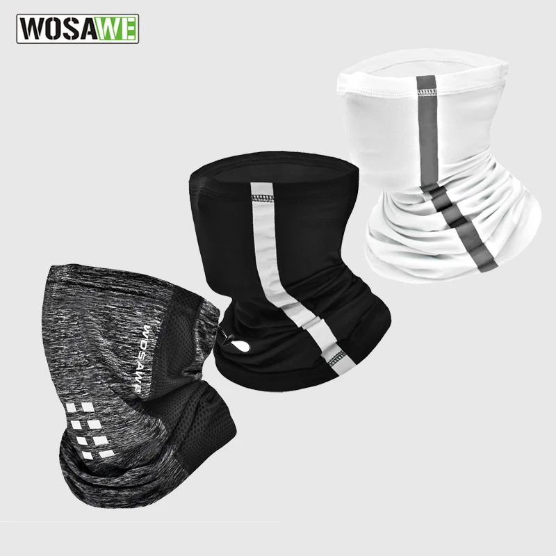 WOSAWE Motorcycle Headgear Skiing skate Sports Riding Scarf Breathable Bicycle Mask Ice silk bandana Balaclava |