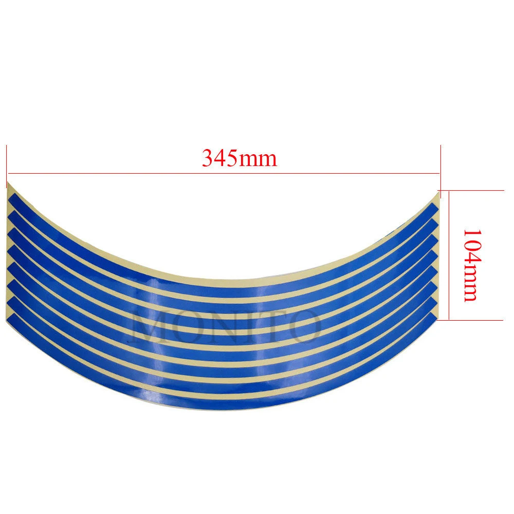 Наклейка на колеса мотоцикла 3D светоотражающая лента для обода Авто наклейки полоски для Honda GROM MSX125 CB 400SF 650 125 R 650R R900RR R250R