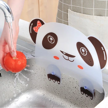 

Kitchen Sink Water Splash Guards with Sucker Waterproof Screen for Dish Fruit Vegetable Washing Anti-water Board