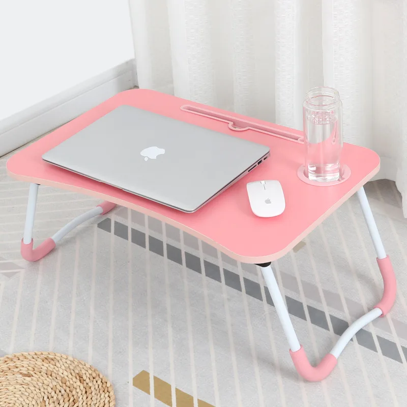 

Laptop Table Lazy Students Dormitory Foldable Bed Desk Dormitory Simple Learning Small Table Do Table
