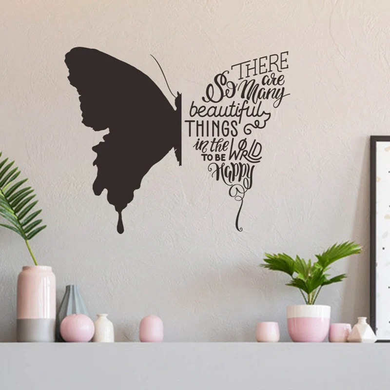 

1pcs Creative Butterfly Wall Stickers Home Bedroom Waterproof Vinyl Wallpaper Wall Poster Removable Wall Decal Decor