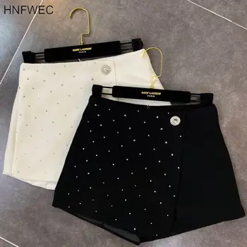 

2020 Summer New Arrivals High Waist Diamonds Shiny Shorts Women Streetwear Fashion Tide T359