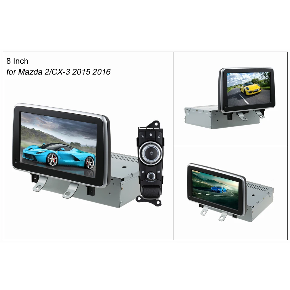 Clearance SINOSMART 4/8 Core CPU, 2G RAM Android 8.1 Car GPS Navigation for Mazda 2/CX-3 2015-2017 Canbus to work with car original CD 1