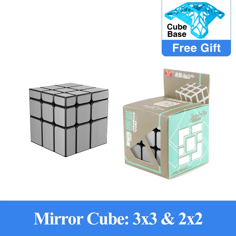 

Hot selling YongJun Mirror 3x3x3 2x2x2 Magic Cube YJ 2x2 3x3 Professional Speed Puzzle Antistress Educational Toys For Children