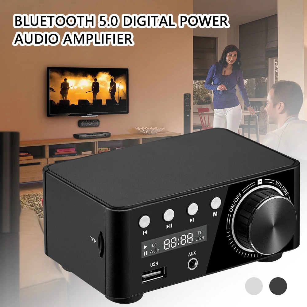 HIFI Bluetooth 5 0 цифровой усилитель мощности аудио Плата 50WX2 стерео домашний кинотеатр