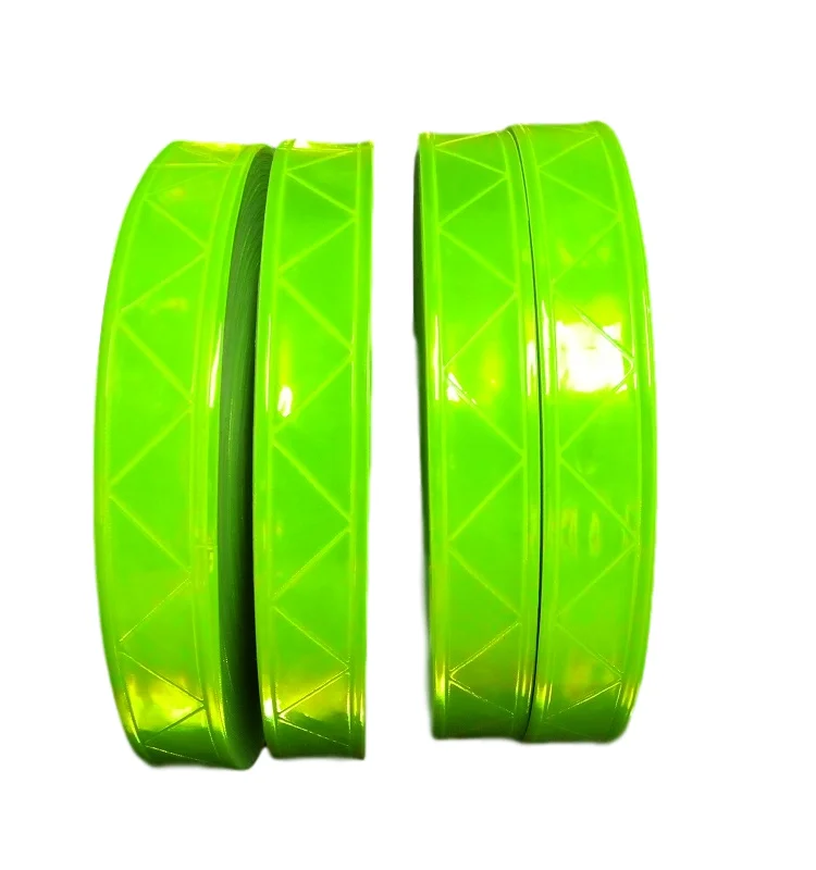 

2.5cm*50M Reflective Strip Fluorescent Warning PVC Tape Night Flashing Safety Material Garment Accessories