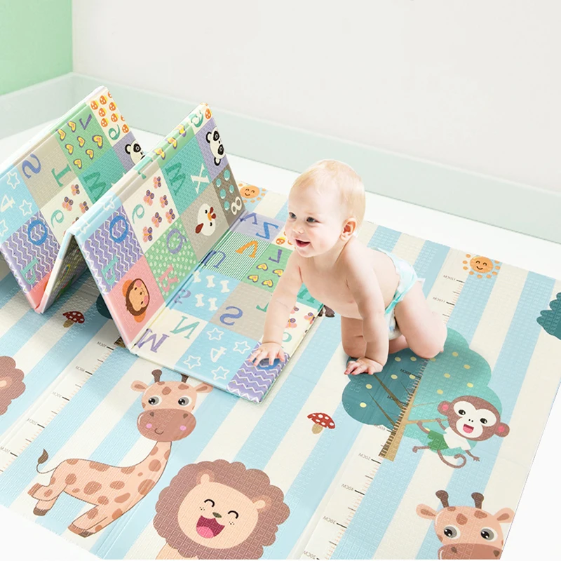 

XPE Foldable Mat for Baby Crawling Pad Thick Living Room Climbing Odorless XPE Children's Carpet Anti-skid Developing Game Rug
