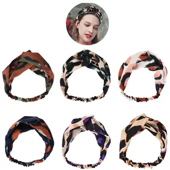 

2019 Fashion 6pcs Knot Turban Headband Criss Cross Elastic Hairband Hair Accessories for Girls Head band Hair Band for Women