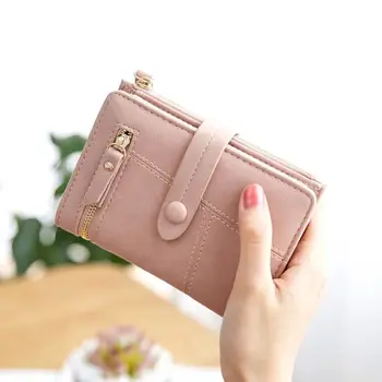 

Stylish Women Girls Leather Smart Wallet Card Holder Coin Purse Clutch Small New Solid Slim Purse Wallet For Women 2020