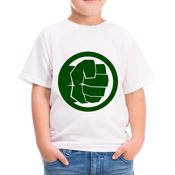 

2020 Boy Girl Summer Cartoon Hero marvel Print T-shirts Clothes Children Baby Cute white Short Sleeve Tee Top Tshirts Clothing