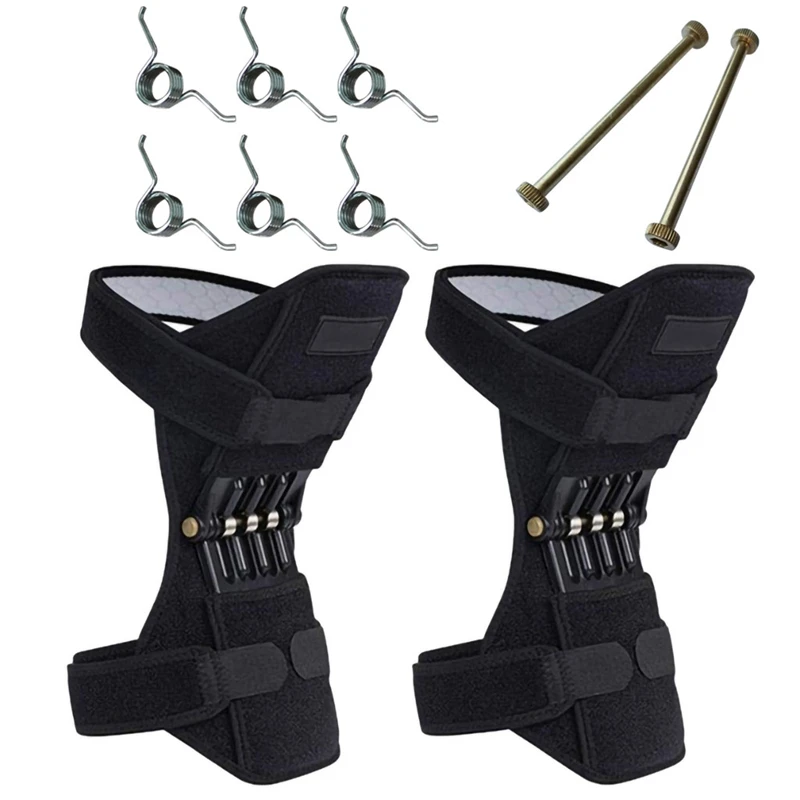 

Elbow Knee Pads Power Lift Joint Support Knee Pads Powerful Rebound Spring Force Protection Booster Old Cold Leg Knee Band