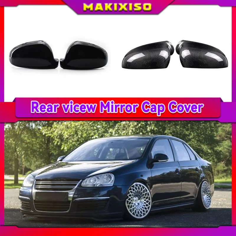 2 pieces For VW Golf MK5 GTI Jetta 5 Passat B6 B5.5 Side Wing Mirror Covers Caps Sharan 6Plus Variant EOS 2007 | Автомобили и
