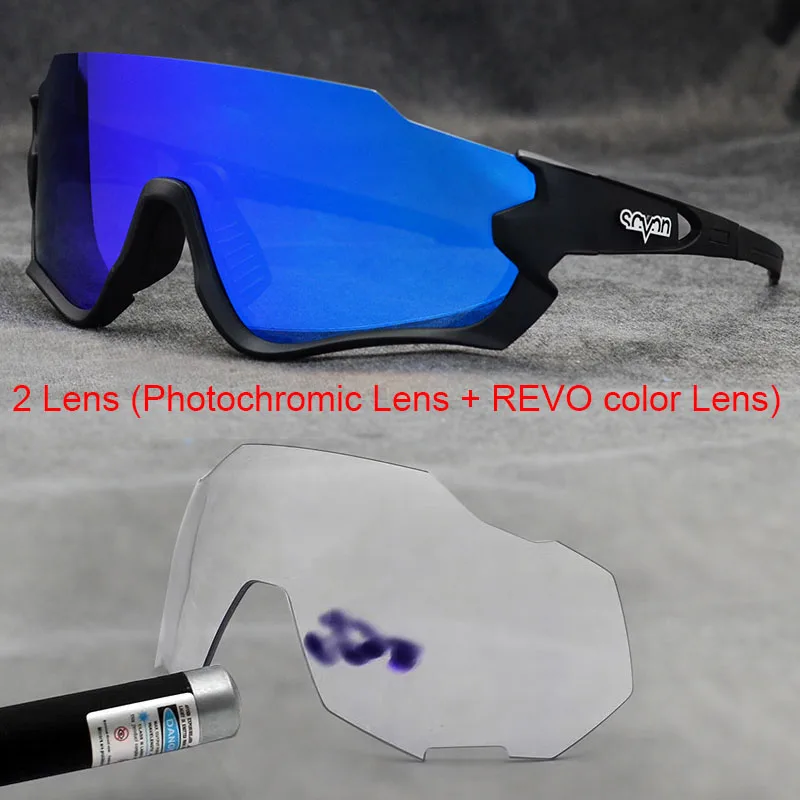 Photochromic Bicycle Sunglasses MTB Road Polarized Cycling Glasses 2 Lens Outdoor Sport Glasses Man Women Bike sunglasses skiing