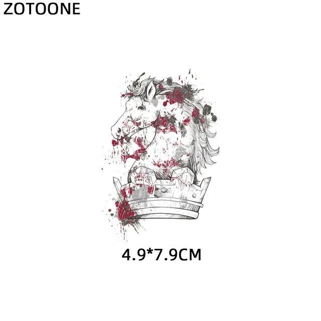 ZOTOONE Cute Cartoon Animal Patches Heat Transfer Iron on Patch for T-Shirt Children Gift DIY Clothes Stickers Heat Transfer G 1151