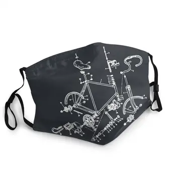 

Bike Addict MTB Mountain Biker Cycling Reusable Mouth Face Mask Anti Haze Dust Protection Cover Respirator Mouth Muffle