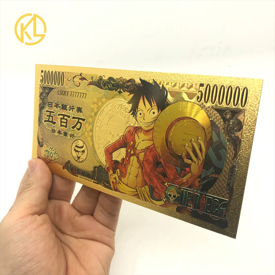 Великолепная Обезьяна D Luffy Grandline для мужчин Коллекционная аниме Золотая монета